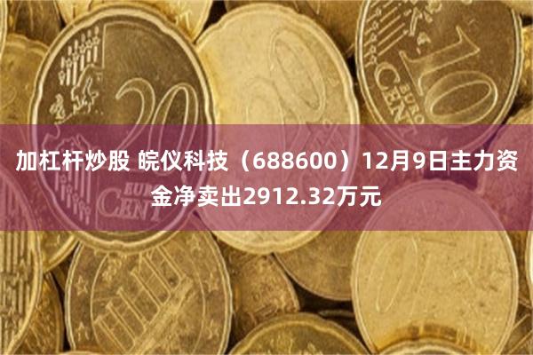 加杠杆炒股 皖仪科技（688600）12月9日主力资金净卖出